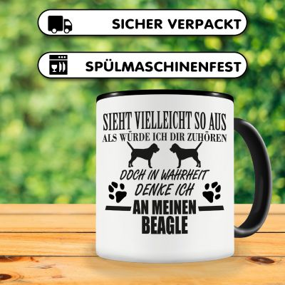 Tasse mit dem Motiv Ich denke an meinen Beagle - Ansicht 4