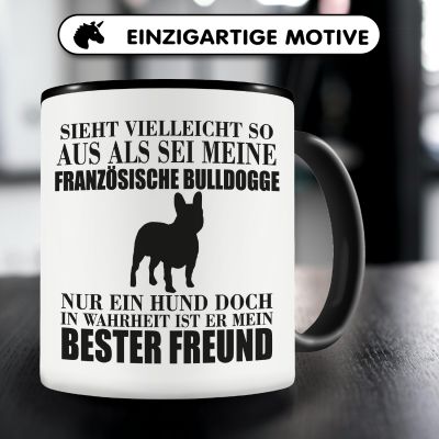 Tasse mit dem Motiv Franzsische Bulldogge mein bester Freund - Ansicht 3