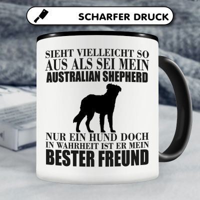 Tasse mit dem Motiv Australian Shepherd mein bester Freund - Ansicht 5