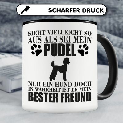 Tasse mit dem Motiv Pudel mein bester Freund - Ansicht 5