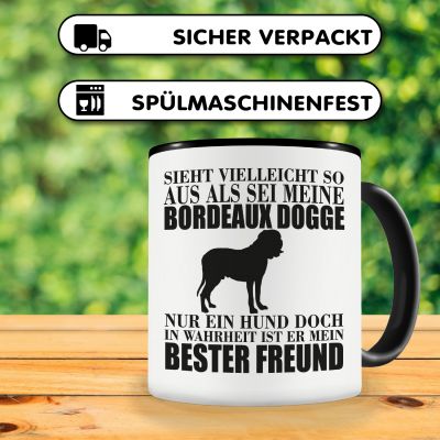 Tasse mit dem Motiv Bordeaux Dogge mein bester Freund - Ansicht 4