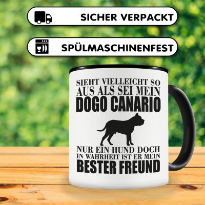 Tasse mit dem Motiv Dogo Canario mein bester Freund - Ansicht 4