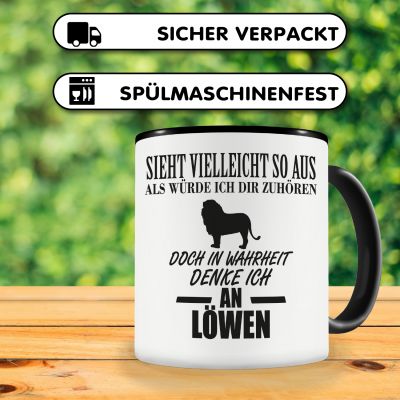 Tasse mit dem Motiv Ich denke an Lwen - Ansicht 4