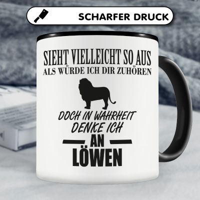 Tasse mit dem Motiv Ich denke an Lwen - Ansicht 5