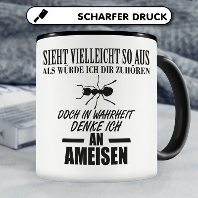 Tasse mit dem Motiv Ich denke an Ameisen - Ansicht 5