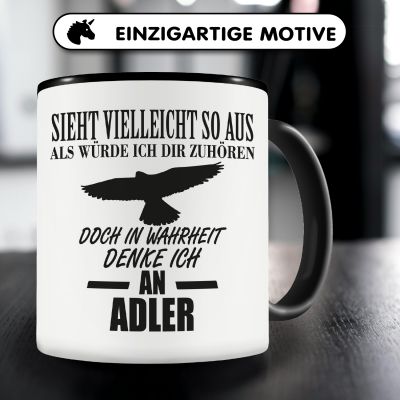 Tasse mit dem Motiv Ich denke an Adler - Ansicht 3