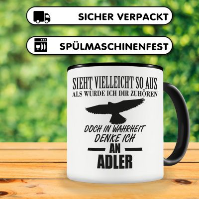 Tasse mit dem Motiv Ich denke an Adler - Ansicht 4