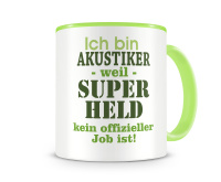 Tasse mit dem Motiv Ich bin Akustiker Tasse Modellnummer  grn 902/grn 902