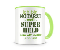 Tasse mit dem Motiv Ich bin Notarzt Tasse Modellnummer  grn 902/grn 902