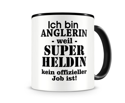 Tasse mit dem Motiv Ich bin Anglerin