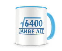 Tasse mit dem Motiv √6400 Jahre alt Tasse Modellnummer  hellblau/hellblau