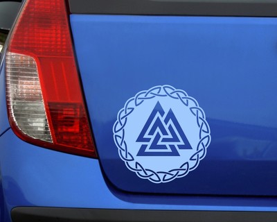 Aufkleber Valknut mit Knoten B - Ansicht 3