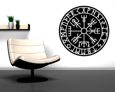 Wandtattoo Vegvisir mit Runen D - Ansicht 3