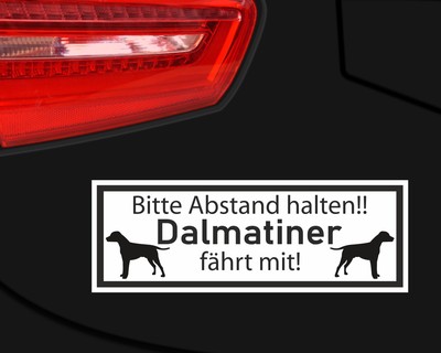 Aufkleber Dalmatiner fhrt mit - Ansicht 2