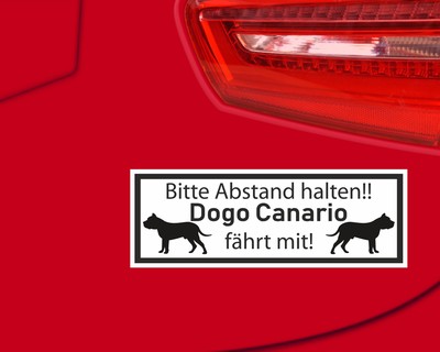 Aufkleber Dogo Canario fhrt mit - Ansicht 3