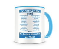 Tasse mit dem Motiv Logopden sind Tasse Modellnummer  hellblau/hellblau