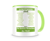 Tasse mit dem Motiv Lokfhrer sind Tasse Modellnummer  grn 902/grn 902