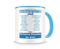 Tasse mit dem Motiv Raumausstatter sind Tasse Modellnummer  hellblau/hellblau