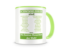 Tasse mit dem Motiv Schwimmlehrer sind Tasse Modellnummer  grn 902/grn 902