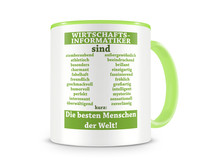 Tasse mit dem Motiv Wirtschaftsinformatiker sind Tasse Modellnummer  grn 902/grn 902