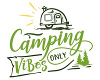 Camping Vibes Only Schriftzug Aufkleber Aufkleber Modellnummer  grn 902