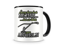 Tasse mit dem Motiv Date zum Angeln Tasse Modellnummer  schwarz/grn 902