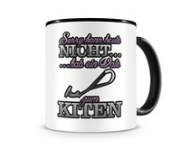 Tasse mit dem Motiv Date zum Kiten Tasse Modellnummer  schwarz/rosa