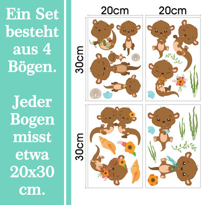 'Se Otter' Wandtattoo Set - Ansicht 6