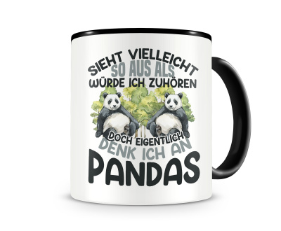 Tasse mit dem Motiv Sieht vielleicht so aus Pandas