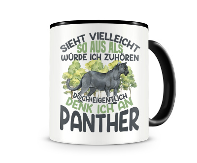 Tasse mit dem Motiv Sieht vielleicht so aus Panther