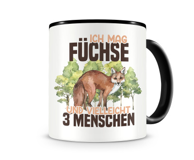 Tasse mit dem Motiv Ich mag Fchse