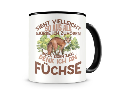 Tasse mit dem Motiv Sieht vielleicht so aus Fchse