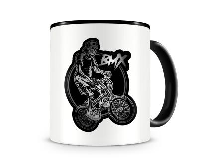 Tasse mit dem Motiv BMX Skelett
