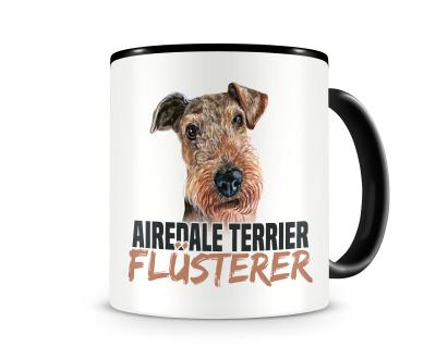 Tasse mit dem Motiv Airedale Terrier Flsterer