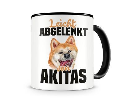 Tasse mit dem Motiv Leicht abgelenkt von Akitas