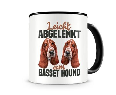 Tasse mit dem Motiv Leicht abgelenkt von Basset Hound