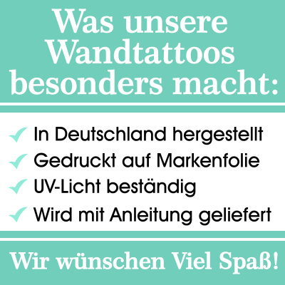 Buntes Wandtattoo 