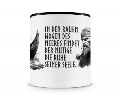 Tasse mit dem Motiv Raues Meer beruhigt die Seele - Ansicht 3