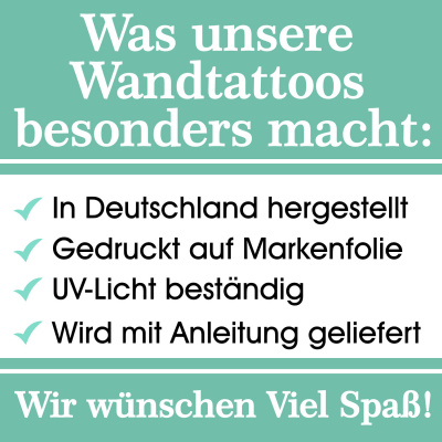 Buntes Wandtattoo 