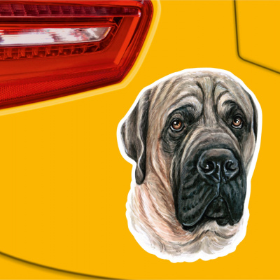 English Mastiff Aufkleber Bunt - Ansicht 2