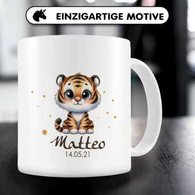 Tasse mit Kleiner Tiger als Motiv - Ansicht 5