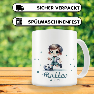 Tasse mit Ser Fussballer als Motiv - Ansicht 3