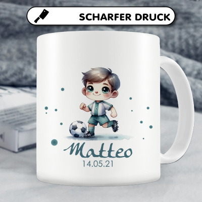 Tasse mit Ser Fussballer als Motiv - Ansicht 4