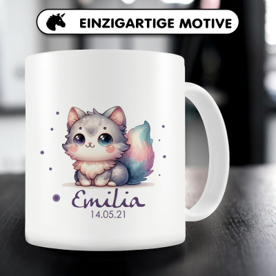 Tasse mit Se Katze als Motiv - Ansicht 5