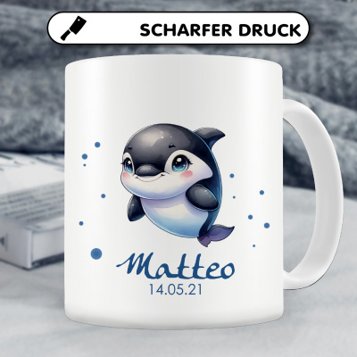 Tasse mit Ser Orca Wal als Motiv - Ansicht 4