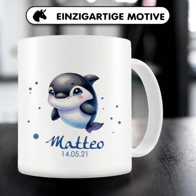 Tasse mit Ser Orca Wal als Motiv - Ansicht 5