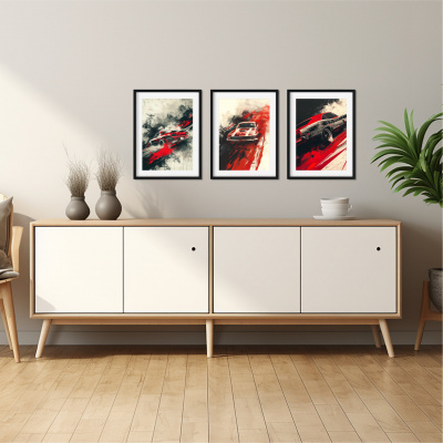 Kunstdruck mit dem Motiv Muscle Car US Retro Motiven - Ansicht 3