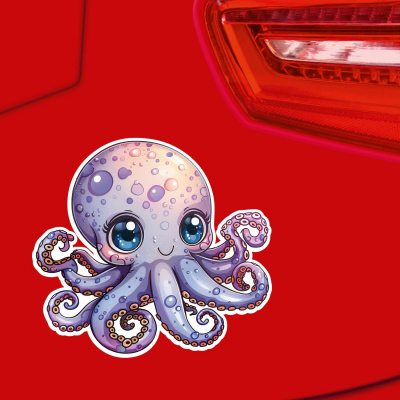 Se Kawaii Krake Oktopus Aufkleber Cartoon - Ansicht 3