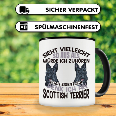 Tasse mit dem Motiv Sieht vielleicht so aus Scottish Terrier - Ansicht 3