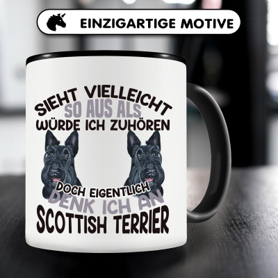 Tasse mit dem Motiv Sieht vielleicht so aus Scottish Terrier - Ansicht 5